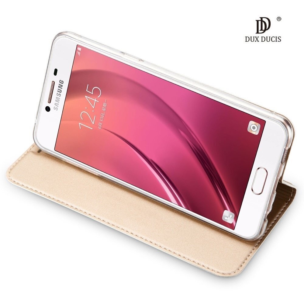 Dux Ducis Premium Magnet Case Grāmatveida Maks Telefonam Samsung M21 / M30S Zeltains cena un informācija | Telefonu vāciņi, maciņi | 220.lv