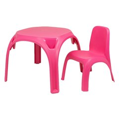 Bērnu krēsliņš, Kids Table, rozā cena un informācija | Bērnu krēsliņi un bērnu galdiņi | 220.lv
