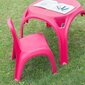 Bērnu krēsliņš, Kids Table, rozā cena un informācija | Bērnu krēsliņi un bērnu galdiņi | 220.lv