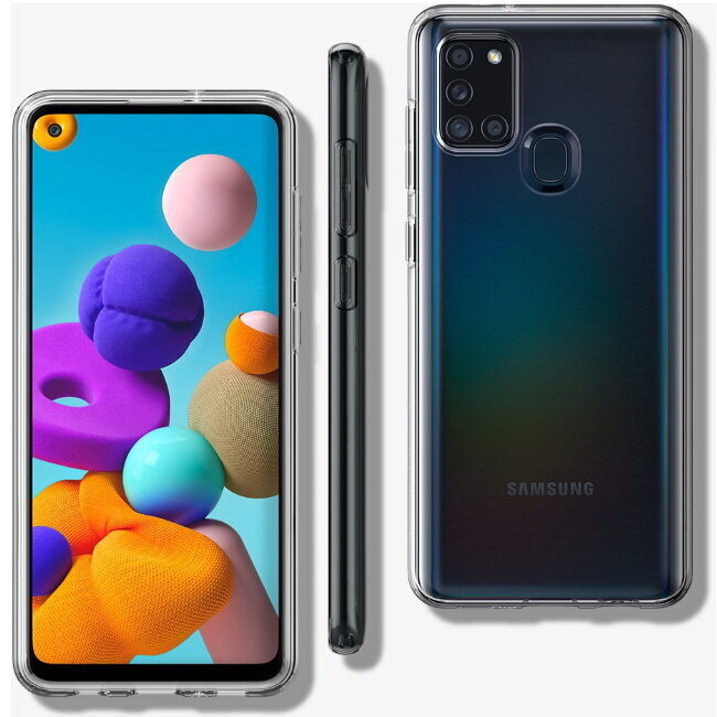 Spigen Liquid Crystal īpaši elegants un izturīgs TPU aizmugures maks-apvalks priekš Samsung Galaxy A21s (A217F) Caurspīdīgs цена и информация | Telefonu vāciņi, maciņi | 220.lv