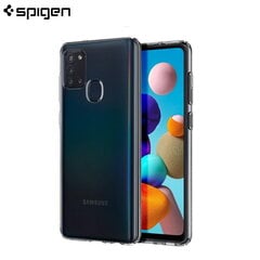 Особо элегантный и прочный Spigen Liquid Crystal TPU чехол-крышка для Samsung Galaxy A21s (A217F), прозрачный цена и информация | Чехлы для телефонов | 220.lv