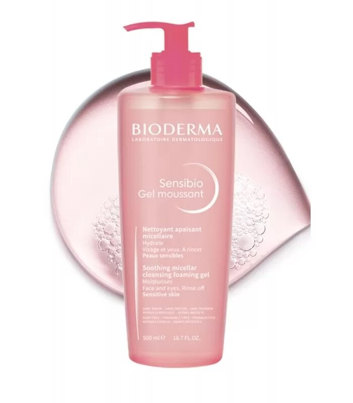 Attīrošs sejas gels Bioderma Sensibio, 500 ml cena un informācija | Sejas ādas kopšana | 220.lv