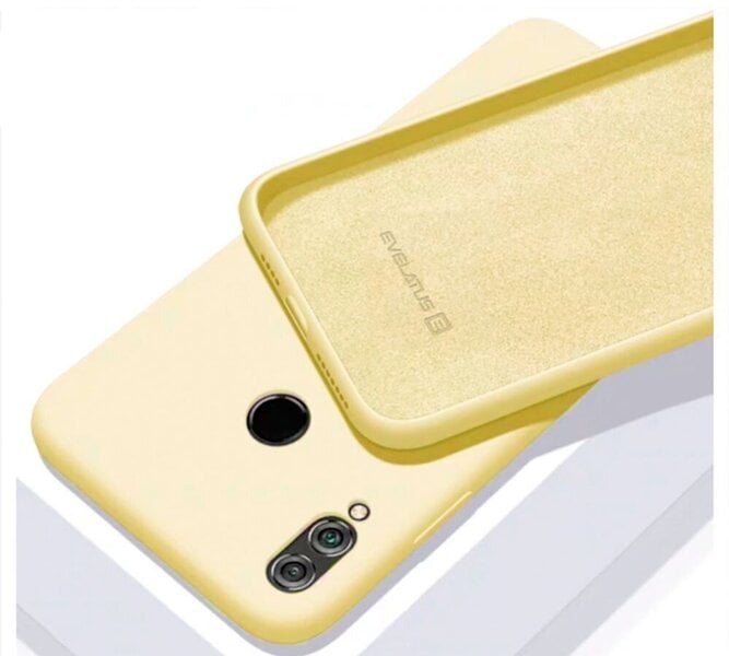 Evelatus Soft Silicone Case, piemērots Xiaomi Redmi Note 7, dzeltens cena un informācija | Telefonu vāciņi, maciņi | 220.lv