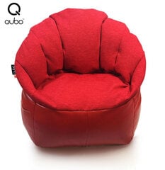 Кресло-мешок Qubo™ Shell Strawberry, красное цена и информация | Кресла-мешки и пуфы | 220.lv