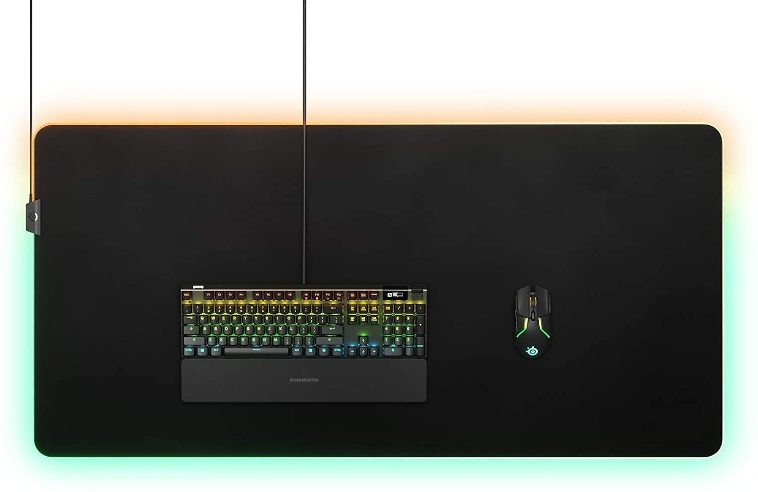 SteelSeries QCK PRISM, melns cena un informācija | Peles | 220.lv