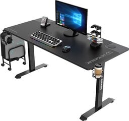 Spēļu galds Ultradesk Momentum, melns cena un informācija | Datorgaldi, rakstāmgaldi, biroja galdi | 220.lv