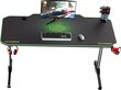 Spēļu galds Ultradesk Frag, melns/zaļš cena un informācija | Datorgaldi, rakstāmgaldi, biroja galdi | 220.lv