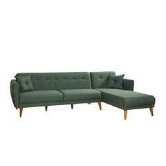 Stūra dīvāns Artie Aria, zaļš cena un informācija | Stūra dīvāni | 220.lv