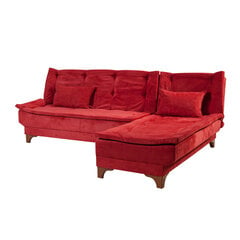 Stūra dīvāns Artie Kelebek, sarkans cena un informācija | Stūra dīvāni | 220.lv