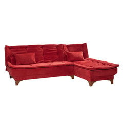 Stūra dīvāns Artie Kelebek, sarkans cena un informācija | Stūra dīvāni | 220.lv