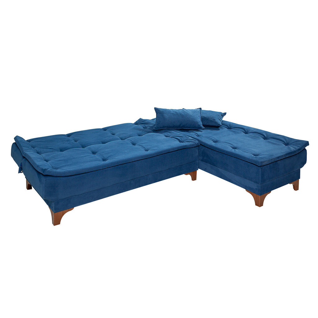 Stūra dīvāns Artie Kelebek, zils цена и информация | Stūra dīvāni | 220.lv