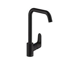 Hansgrohe Focus M41 virtuves jaucējkrāns, Matt Black, 31820670 цена и информация | Кухонные смесители | 220.lv