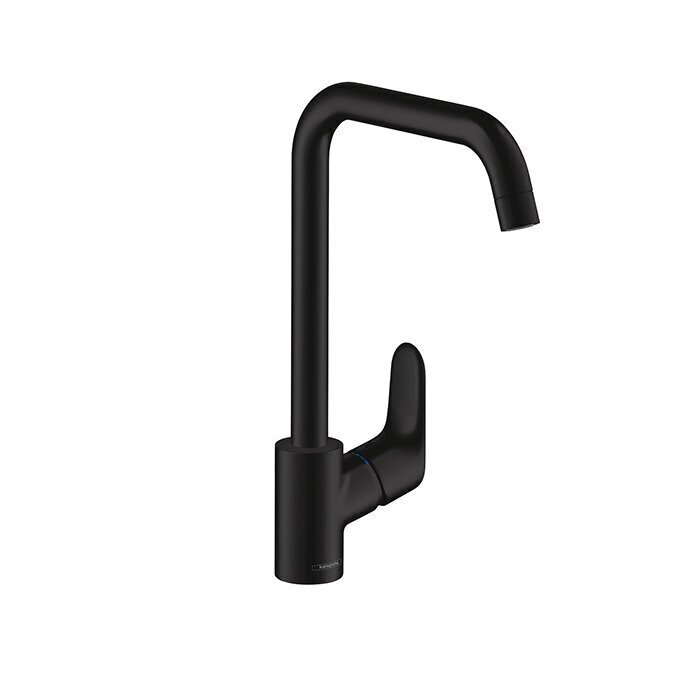 Hansgrohe Focus M41 virtuves jaucējkrāns, Matt Black, 31820670 cena un informācija | Ūdens maisītāji virtuvei | 220.lv