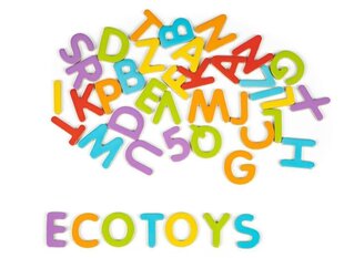 Набор магнитных букв и цифр EcoToys  цена и информация | Развивающие игрушки | 220.lv