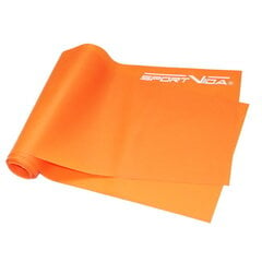Резина сопротивления для фитнеса и TRX SportVida, 200х15х0.45 см, оранжевая цена и информация | Фитнес-резинки, гимнастические кольца | 220.lv