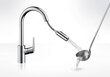 Hansgrohe Focus 240 virtuves jaucējkrāns ar izvelkamu dušu, Matt Black, 31815670 цена и информация | Ūdens maisītāji virtuvei | 220.lv