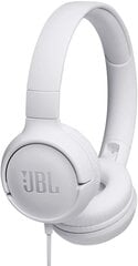 JBL Tune 500 JBLT500WHT цена и информация | Наушники с микрофоном Asus H1 Wireless Чёрный | 220.lv