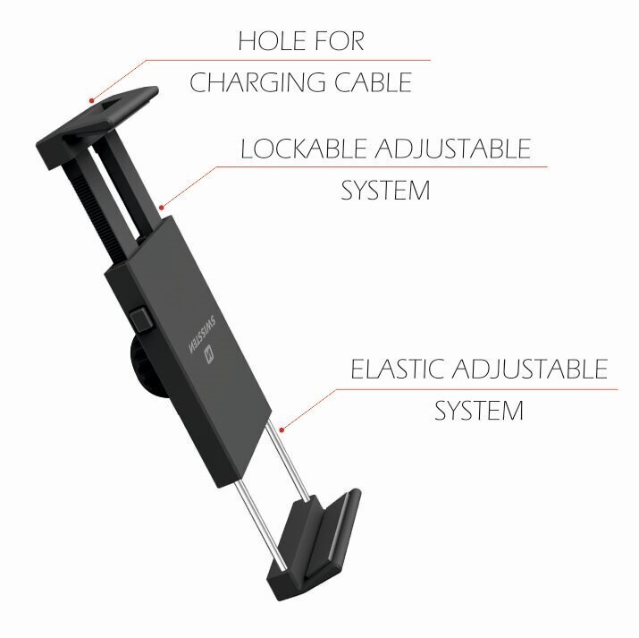 Universāls auto stiprinājums CD Magnetolai Planšetēm / Telefoniem / GPS Swissten S-Grip T1-CD1, melns cena un informācija | Auto turētāji | 220.lv