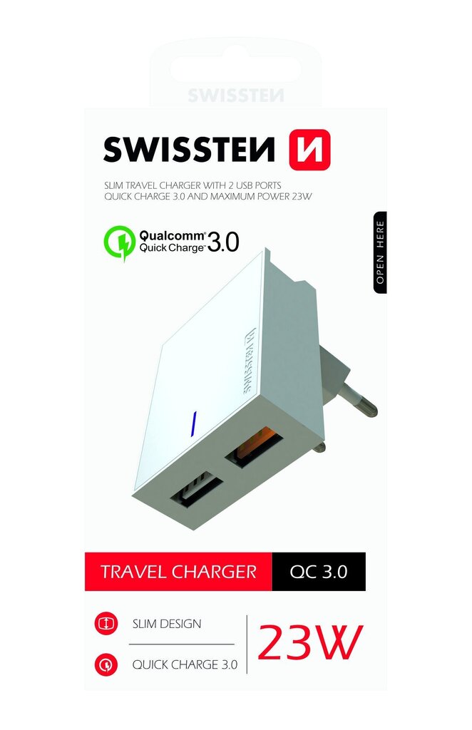 Swissten Premium SW-T-23W-QC30-W cena un informācija | Lādētāji un adapteri | 220.lv