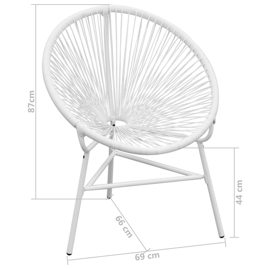 Dārza krēsls, balti cena un informācija | Dārza krēsli | 220.lv