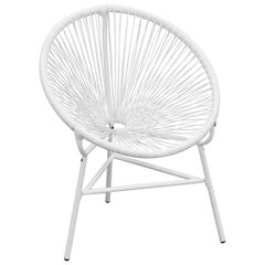 Садовое кресло, белого цвета цена и информация | Садовые стулья, кресла, пуфы | 220.lv