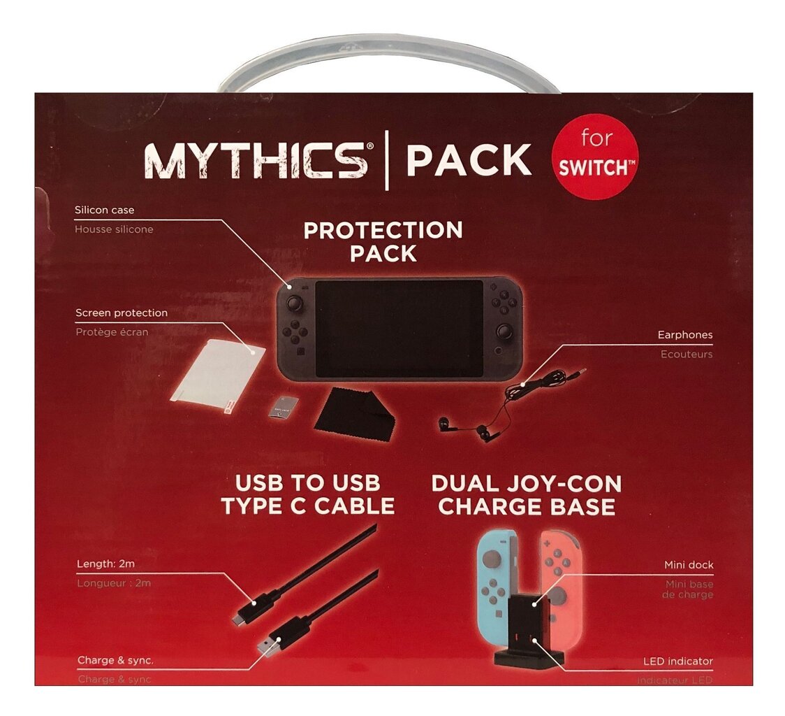 Konix Mythics Dual Charge Station For Nintendo Switch Joy-Con Black