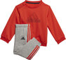 Adidas Sporta tērps I Mh Log Jog Fl Grey Red цена и информация | Komplekti zēniem | 220.lv