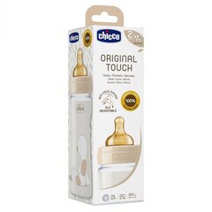 Бутылочка для кормления Chicco Original Touch коричневая, 2 мес. + 250 мл цена и информация | Бутылочки и аксессуары | 220.lv