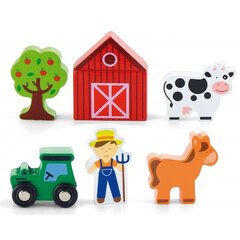 Набор деревянных фигурок "Ферма", Viga, 6 шт. цена и информация | Игрушки для мальчиков | 220.lv