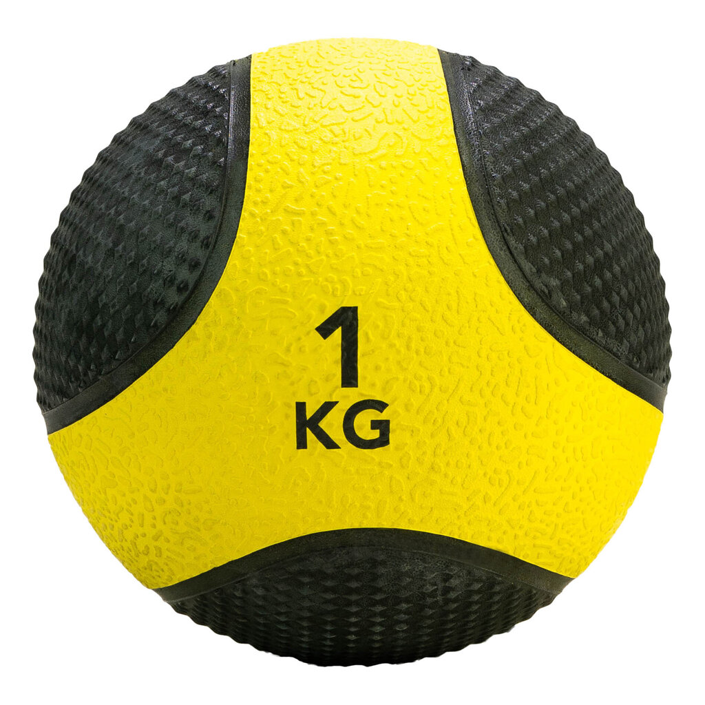 Pildbumba Tunturi Medicine ball gumijas, 1 kg cena un informācija | Svaru bumbas | 220.lv