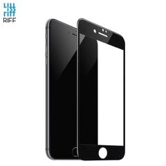 Pilna ekrāna 5D telefona aizsargstikls priekš Apple iPhone 7 / 8 ,Riff Melns cena un informācija | Ekrāna aizsargstikli | 220.lv