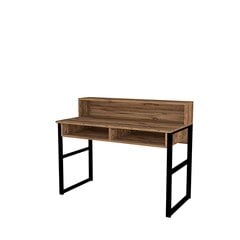 Письменный стол Kemo, коричневый/черный цена и информация | Компьютерные, письменные столы | 220.lv