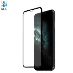 Riff Pilna ekrāna 5D telefona aizsargstikls priekš Apple iPhone XR / iPhone 11 Melns cena un informācija | Ekrāna aizsargstikli | 220.lv