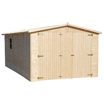 Timbela деревянный гараж M101 цена и информация | Садовые сараи, дровницы | 220.lv