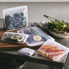 Silikona maisiņš “STASHER” clear sandwich cena un informācija | Trauki pārtikas uzglabāšanai | 220.lv