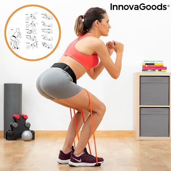 InnovaGoods Bootrainer Josta ar pretestības gumijām cena un informācija | Fitnesa gumijas, gredzeni | 220.lv