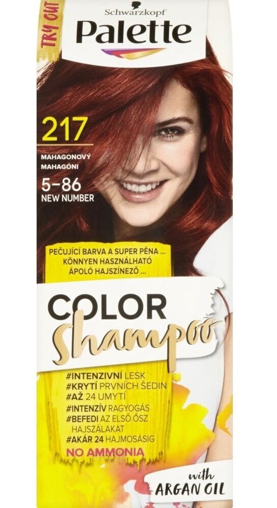 Krāsojošs matu šampūns Schwarzkopf Palette Color, 217 Mahagoni цена и информация | Matu krāsas | 220.lv