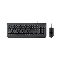 Rebel WDS100 Komplekts klaviatūra + pele, melns (ENG) cena un informācija | Klaviatūras | 220.lv