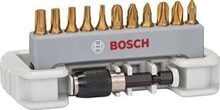 Набор бит Bosch MAX GRIP, 12 шт., PH, PZ, Torx цена и информация | Механические инструменты | 220.lv