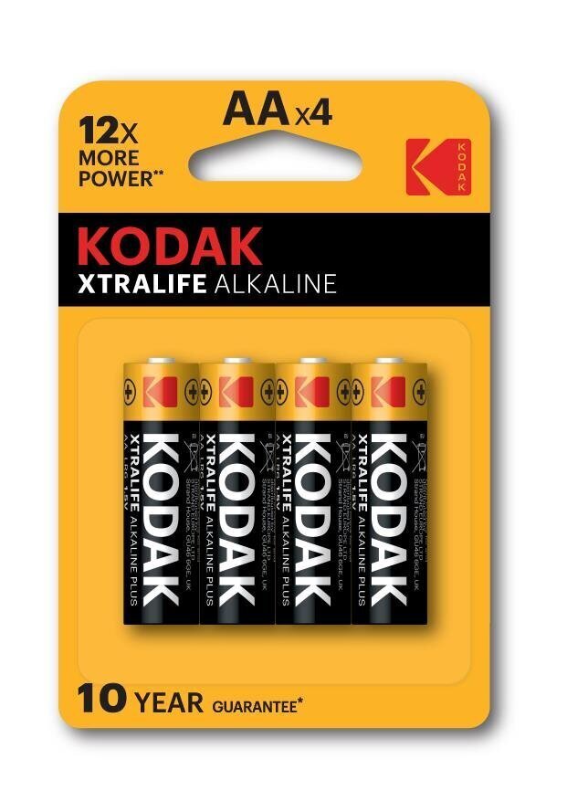 Baterijas Kodak 4 gab. AA cena un informācija | Baterijas | 220.lv
