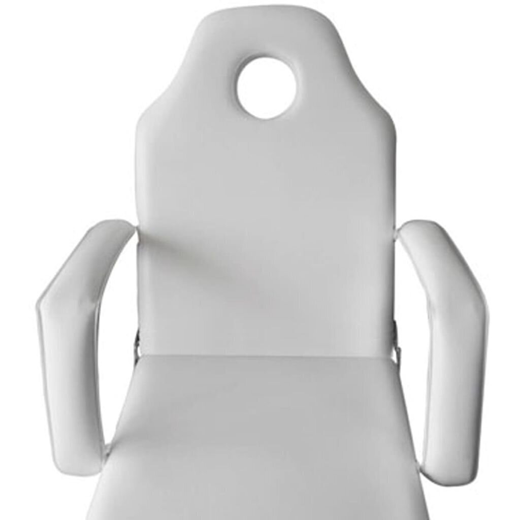 Kosmetologa krēsls, regulējams kāju balsts, balts cena un informācija | Atpūtas krēsli | 220.lv