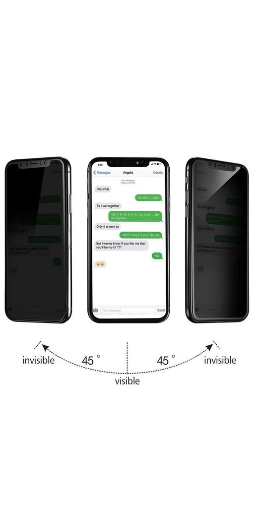 Ekrāna aizsargstikls iPhone XS MAX/ 11 PRO MAX PRIVACY Soundberry cena un informācija | Ekrāna aizsargstikli | 220.lv