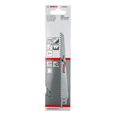 Сабельное пильное полотно для древесины Bosch 150x19x1,25 мм S644D 5 шт. (2608650673) цена и информация | Пилы, циркулярные станки | 220.lv