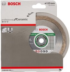 Алмазный отрезной диск Bosch, 115 x 22,23 мм Professional Eco цена и информация | Шлифовальные машины | 220.lv