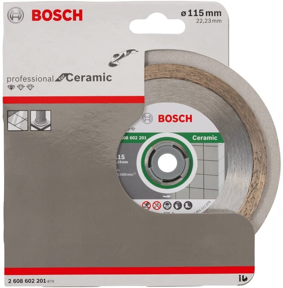 Dimanta griešanas disks Bosch, 115 x 22,23 mm Professional Eco cena un informācija | Slīpmašīnas | 220.lv