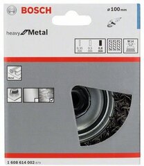 Чашечная проволочная щетка Bosch 100 мм (1608614002) цена и информация | Шлифовальные станки | 220.lv