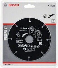 Koka un metāla zāģēšanas disks Bosch Ø125 mm cena un informācija | Slīpmašīnas | 220.lv