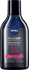 Двухфазное средство для снятия макияжа Nivea Micell Air Skin Breathe 400 мл цена и информация | Средства для очищения лица | 220.lv