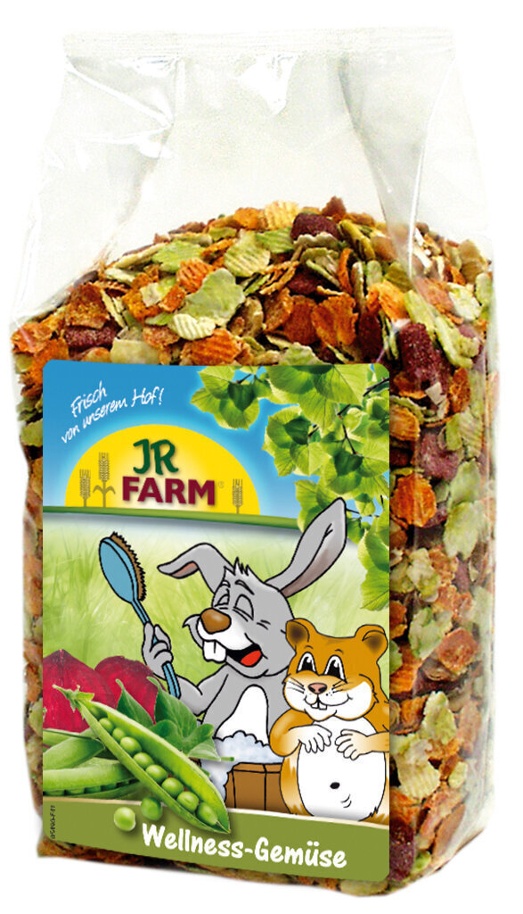 JR Farm grauzēju barības piedeva ar dārzeņu pārslām Wellness Vegetables, 600 g цена и информация | Barība grauzējiem | 220.lv