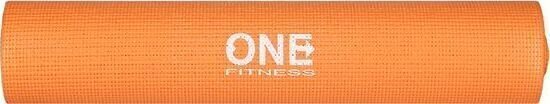 Joga paklājiņš One Fitness YM02 173x61x0,6 cm, oranžs cena un informācija | Vingrošanas paklāji | 220.lv